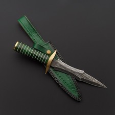 THE GERMAN ARICELLI - Damascus steel - Custom Handmade - German Dagger - USA picture