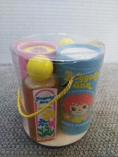 VTG 1982 Raggedy Ann BEAUTY FOURSOME, COLOGNE, LOTION , BODY POWDER  SHOWER CAP picture