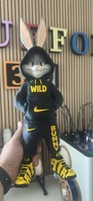 Nike Bugs Bunny Wild Bunny Collaboration Figure Black Yellow Looney Tunes 12  picture
