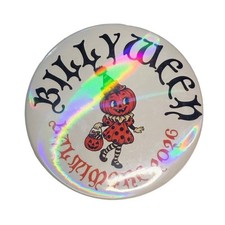 One Billy Strings Billyween Holographic Button Pin - Baltimore 2026 BMFS picture