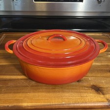 Vintage Early Descoware No. 8.. Flame Dutch Oven Belgium Great Shape picture