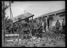 Photo:Italy American Red Cross WWI 1917 1920 Soldiers Film Crew Camp picture