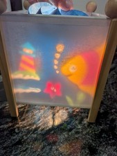VTG 1999  Fish Ocean Motion Lamp Magic Spinning LANTERN Night Lite Y2K with box picture