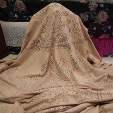 VALENTINO authentic beige cotton blend guipure lace fabric  280 x 155cm picture