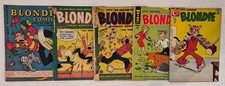 Blondie Comics Lot (5) #4, 39, 43, 164, 177 FN- VG- 1947-69 Golden Silver Age  picture