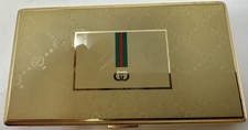 Authentic Vintage Gucci Collection Logo Monogram Cigarette Case Gold Color picture