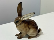 Lorenz Hutschenreuther Brown Bunny Jack Rabbit Hare Karl Tutter Porcelain 5.5