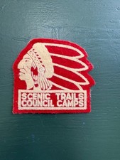VINTAGE 40'S - 50'S BOY SCOUT PATCH SCENIC TRAILS COUNCIL CAMPS  picture