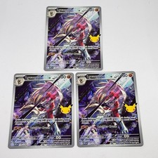 Lot of 3 LYCANROC illustration rare 30th anniversary.  PACK FRESH picture