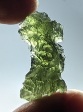 27-CT MIRACULOUS AESTHETIC AUTHENTIC BESEDNICE MOLDAVITE CZECH REPUBLIC picture