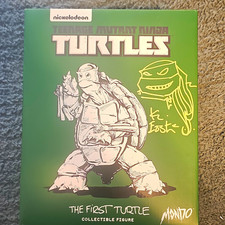 💥RARE💥 KEVIN EASTMAN Signed Mondo TMNT The First Turtle Figure Boxed picture