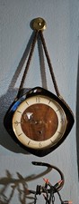 VTG 40s-50s Umf Ruka Hanging Wall Clock W Key 4 Jeweled Mechanical Movement... picture