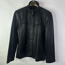 Authentic Dolce & Gabbana Men Black Lightweight Faux Leather Jacket Size XL picture