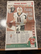 2001 Miami Hurricanes Football Newspaper.  National Championship Preview picture