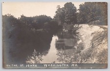 On the St. Johns Washington MO RPPC c1911 Real Photo Postcard picture