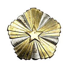Croatian Police Ikom Medal Badge Gold Tone Starburst Pin Insignia Vintage picture