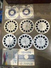 6 Vintage View-Master Reels Oregon Lot - Tan Cardboard & Portland 3-Reel Set picture