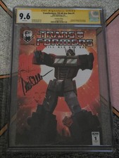 Transformers:Till All Are One #1 JUNE1,2016 CGC9.6 Signed Peter Cullen picture