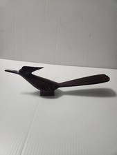 Vintage Ironwood Hand Carved Wooden Roadrunner MCM Sculpture picture