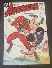 The Avenger #2 Magazine Enterprises 1955 BOB POWELL C/A - Nice  F+ Copy picture