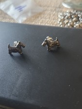 Vintage James Avery Scottie dog post earrings picture