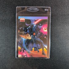 1993 Star Wars Galaxy Millennium Falcon Factory Set Darth Vader Art Promo Card picture