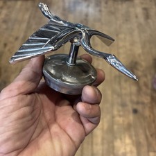 Vintage Hood Ornament  Classic Car Antique Flying Crane Wolverhampton England picture