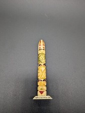NWC VINTAGE c1950 BONE *TOTEM POLE* - 4-1/4