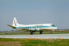 United Airlines Vickers Viscount 745D  N7411 Mid-1960's  8