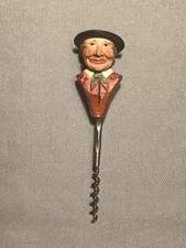 Vintage 1950’s ANRI Happy Hobo Traveler Corkscrew, 2 piece take apart, excellent picture
