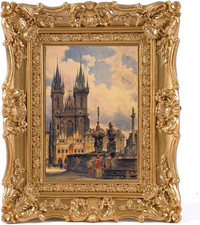 2.5X3.5 Vintage Picture Frame Small Antique Ornate Gold Photo Frame with Glass f picture