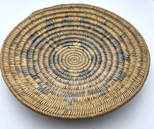 Vintage Antique Navajo Wedding / Ceremonial Basketry Tray 14 1/4