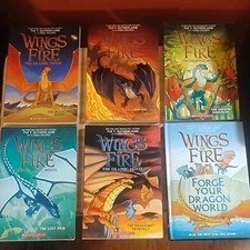 Scholastic Wings of Fire Graphic Novel Mixed Lot Books 1-5 + Forge Your Dragon picture