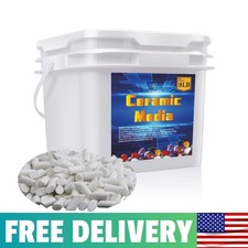 8 LBS 3/16 X 3/8 Rock Tumbling Ceramic Filler Media Non-Abrasive Ceramic Pell... picture