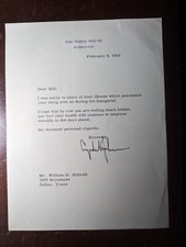 President Lyndon B. Johnson 1965 White House Letter Signed LBJ Auto TLS LBJ picture