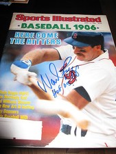 WADE BOGGS SIGNED AUTOGRAPH SPORTS ILLUSTRATED BOSTON RED SOX YANKEES IN PERSON picture