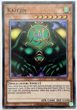 MRD-EN026 Kazejin - Super Rare Unlimited Lightly Played YuGiOh 25th Anniversary picture