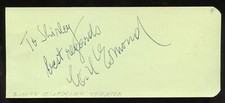 Carl Esmond d2004 signed 2x5 cut autograph on 2-11-48 at Biltmore Theater LA picture