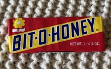 Vintage BIT-O-HONEY Candy Bar Pre-Barcode Unopened NOS Mint Condition picture
