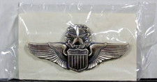 USAF US Air Force Master Pilot Wings Badge Insignia Large Sized Oxidized picture