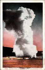 Old Faithful Geyser Yellowstone National Park~Posted 1922~KB1 picture