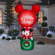 7 FT MICKEY MOUSE HOT AIR BALLOON Airblown Yard Inflatable picture