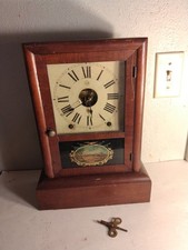 Antique 1876-Seth Thomas Eight Day Spring Clock-To Restore Gorgeous Fort Scene picture