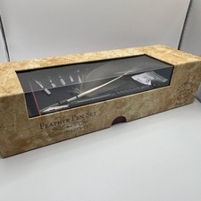 Authentic Models MG118 Feather Pen Set Plume d’Oie Quill Calligraphy Nibs picture