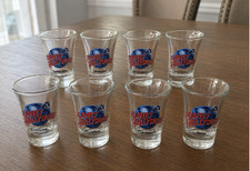 Set of 8 collectible Planet Hollywood souvenir shot glasses picture