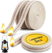 Lamp Wick Lantern Wick - Lantern Wicks 3 Rolls 1/2 Inch Flat Cotton Oil Lamp Wic picture