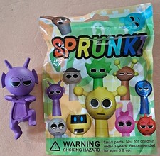 Sprunki Mini Collectible Figure Purple Plastic Original Opened Package picture