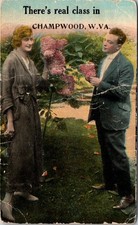 1920 THERE'S REAL CLASS in CHAMPWOOD WEST VIRGINIA VA POSTCARD**CONDITION** picture