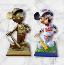 Gold D23 Mickey Mouse Bobblehead Limited Edition 2,300 Angels SGA 8/12/26 BOTH picture