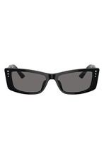 New Jimmy Choo Men's Sunglasses 55mm Square Black picture